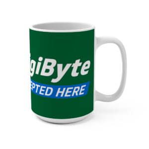 DigiByte Accepted Here (GREEN) Mug 15oz