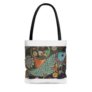Mosaic Fish AOP Tote Bag