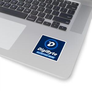 DigiByte Accepted Here Square Stickers