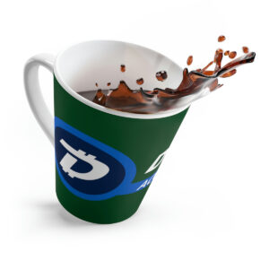 DigiByte Accepted Here (GREEN) Latte mug