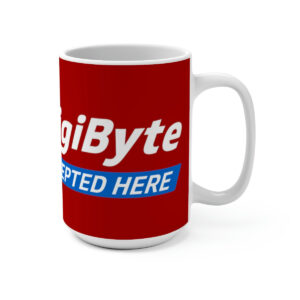 DigiByte Accepted Here (RED) Mug 15oz